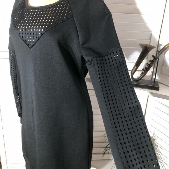 Fabletics Tilly Sweatshirt Mini Dress Knit Mesh Panel Size S - Picture 9 of 15